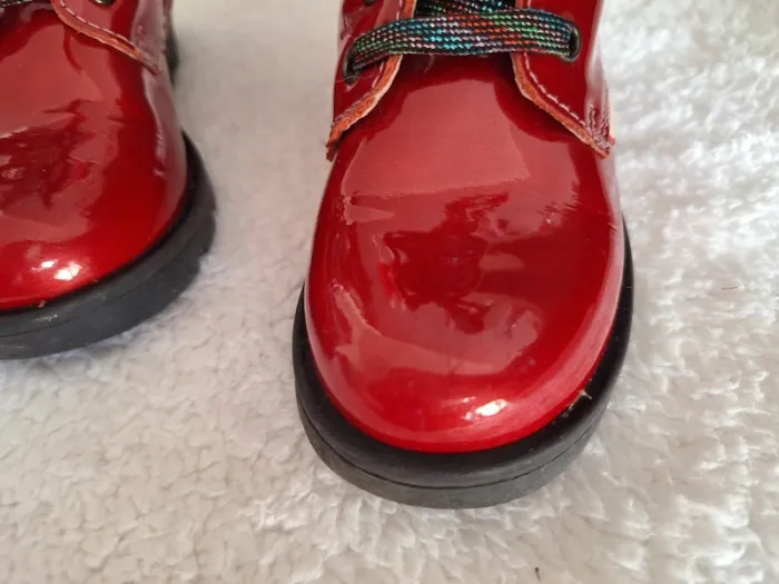 Bottines rouges vernies - photo numéro 3
