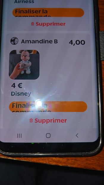 Je commande 6 l article svp