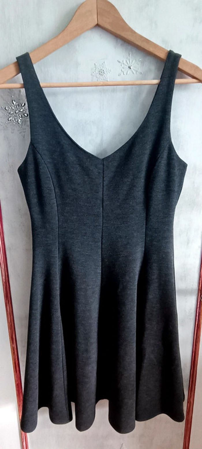 Robe chasuble gris anthracite taille 36 - photo numéro 3