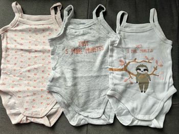 Bodys fines bretelles 6 mois