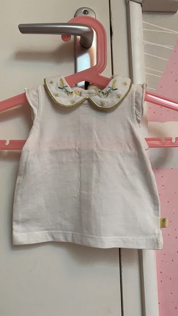 Tee-shirt MC Sergent Major Crème et Jaune 1M