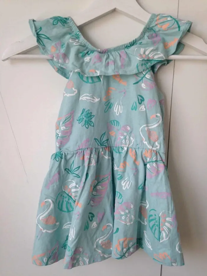 Robe col rond sans manches fluide Gémo 24mois 86cm - photo numéro 5