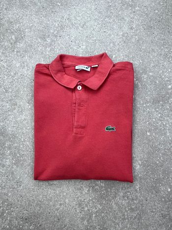 🌀 Polo classique Lacoste rouge taille XS ou 16 ans 🌀