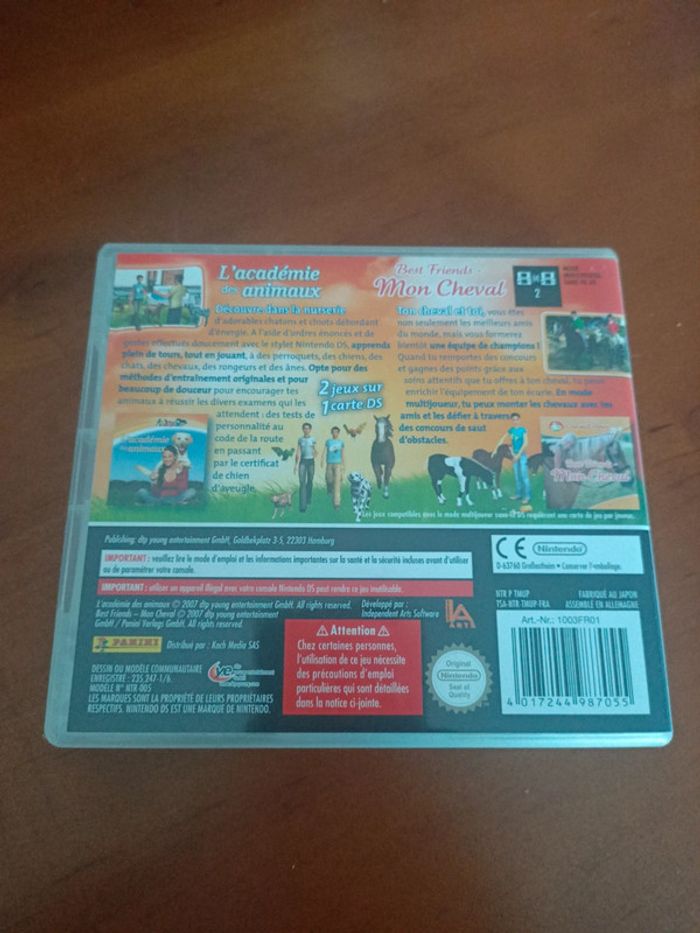 Jeu Nintendo DS 2 jeux en 1 l'Académie des animaux / Best Friends mon cheval - photo numéro 2
