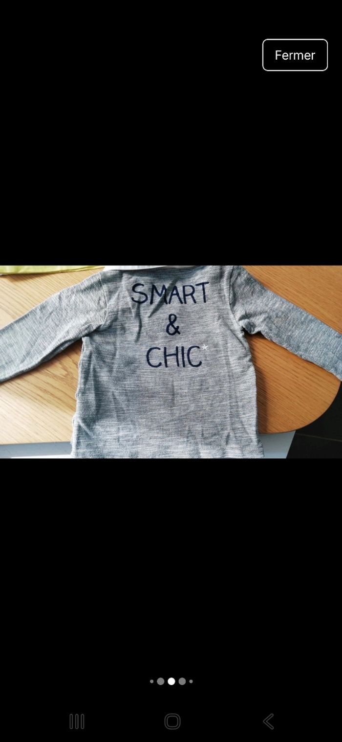 Lot t-shirts manches longues 18 mois - photo numéro 4