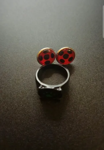 Lot miraculous (piercing artisanale + bague)