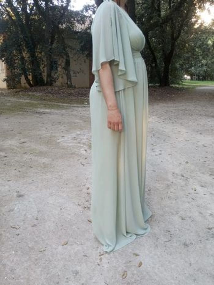 🌺 robe de cérémonie verte 🌺 - photo numéro 2