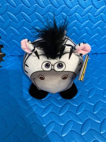 Peluche zèbre neuve avec étiquette