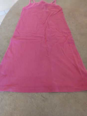 Robe fushia bretelles 10 ans