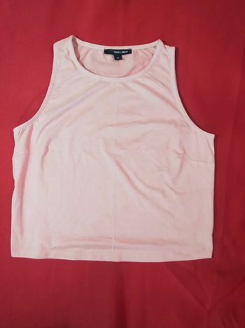 Croc top rose poudré toucher  peau de chamois taille xs