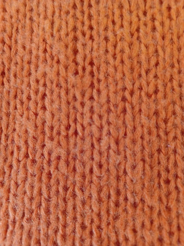Pull long col V orange cuivré taille 0 Mim - photo numéro 5