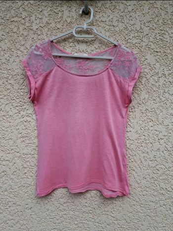 T shirt rose - Camaïeu - Taille 34