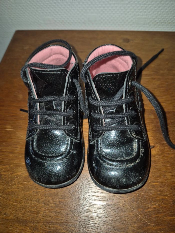 Kickers vernis noir - photo numéro 2