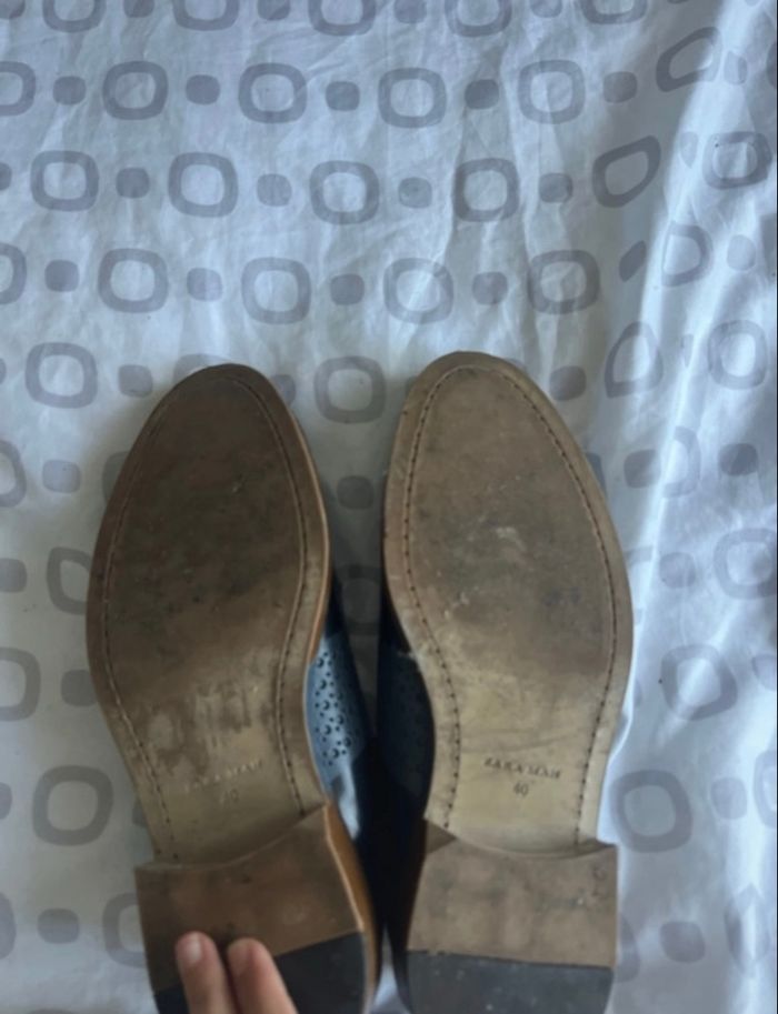 Chaussure de costume Zara en cuir taille 40 - photo numéro 3