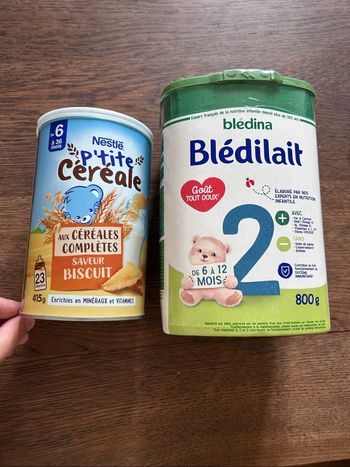 Lot lait infantile et céréales