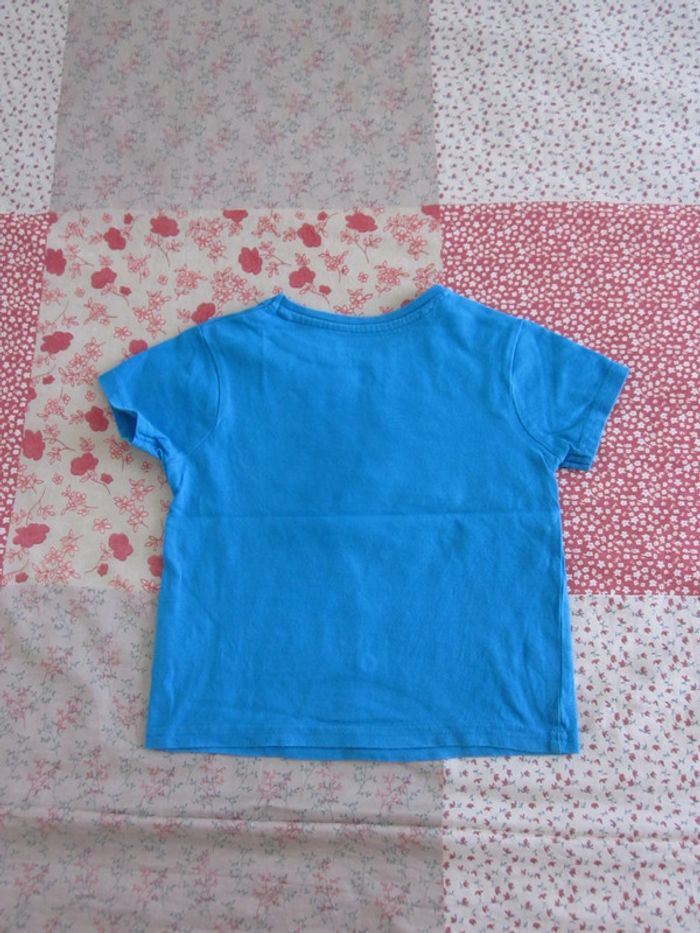 T-Shirt manches courtes bleu 18 mois - photo numéro 2