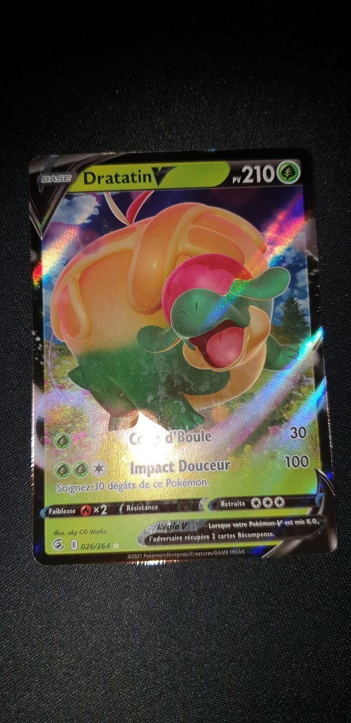 Carte pokémon Dratatin V 26/264 - photo numéro 2