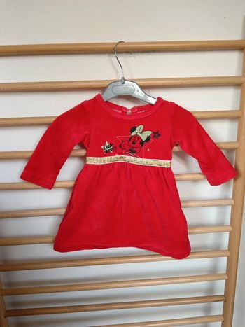Robe manche longue disney baby minnie
