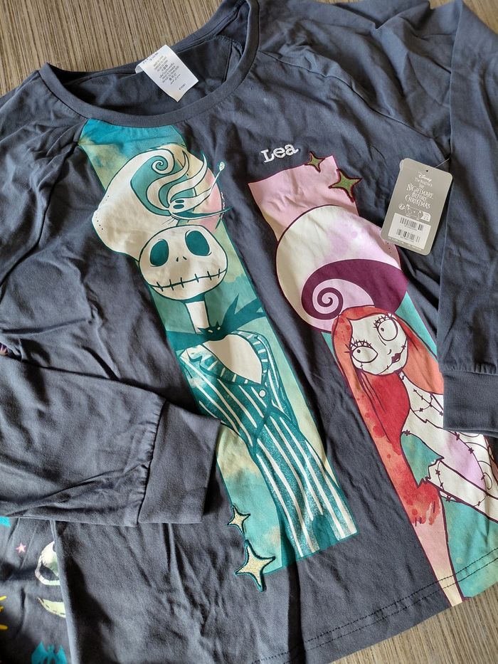Superbe pyjama L'étrange Noël de Mr Jack De Tim Burton Disney 🩵 - photo numéro 5