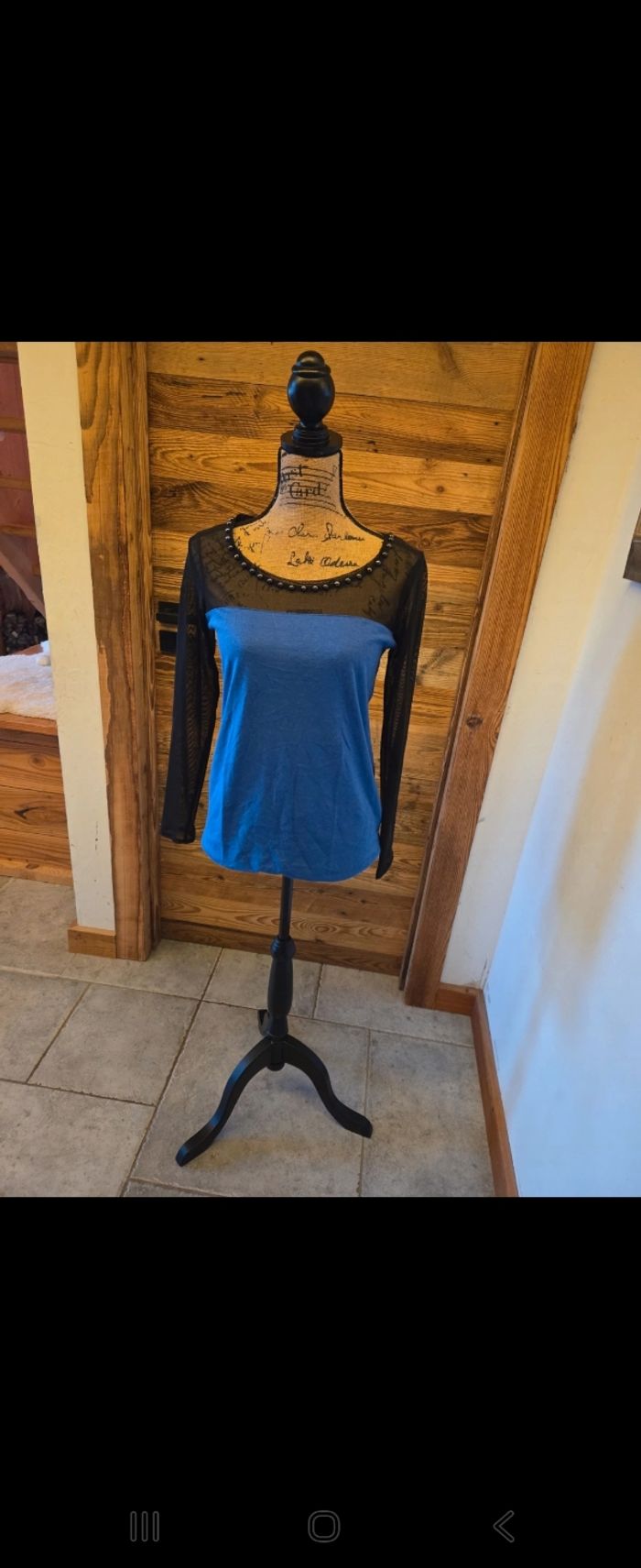 Haut manches longues transparentes Charlott'