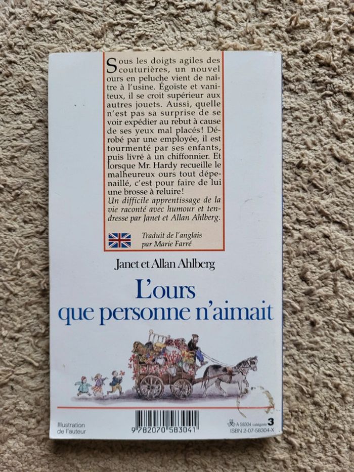 Roman jeunesse "L'ours qui personne n'aimait" de Janet et Allan Ahlberg - photo numéro 2