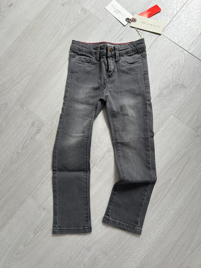 Jean slim fille gris 5 ans Monoprix neuf