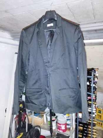 Veste ceintrée noire L