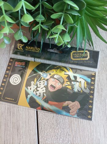 Black ticket Naruto Uzumaki Shippuden cartoon kingdom 