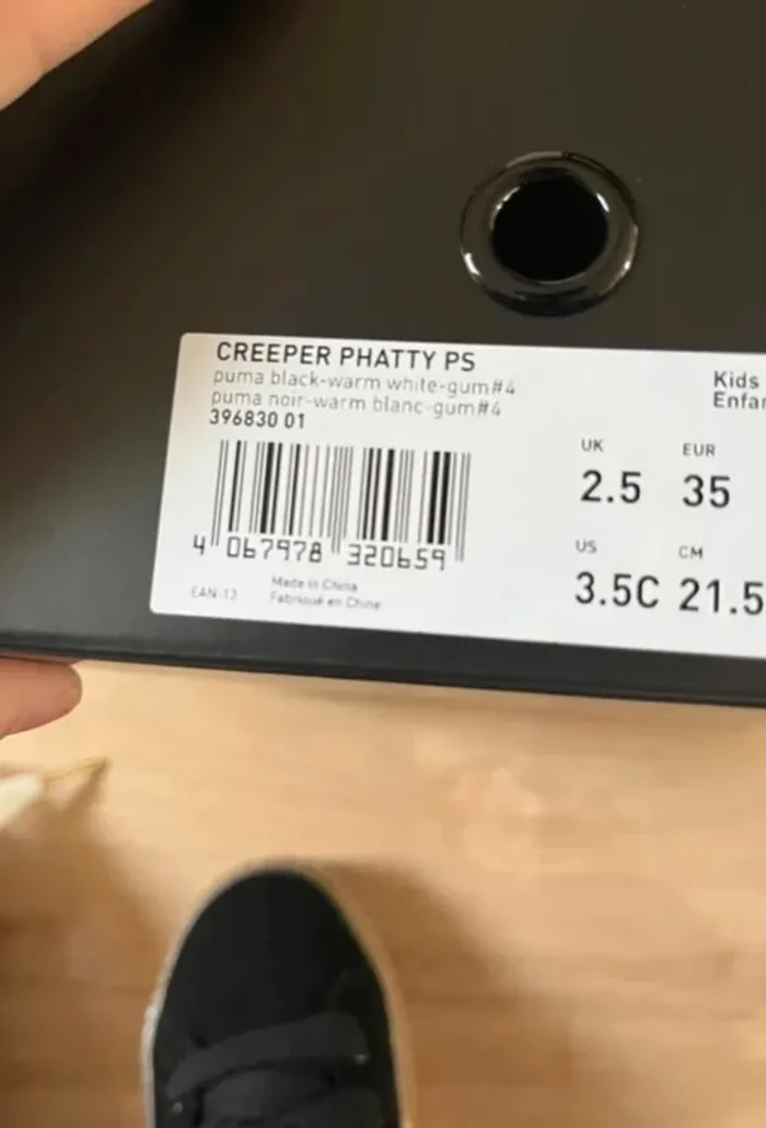 Puma X Fenty Creeper Black White 35 - photo numéro 4