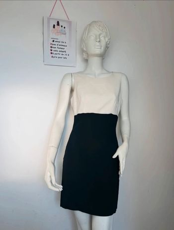 robe basique noir et crème