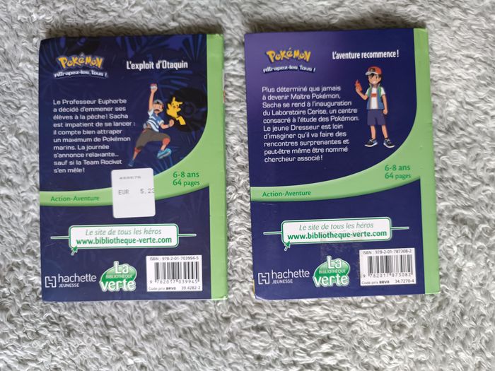 Lot 2 livres Pokémon – Bibliothèque Verte - photo numéro 4