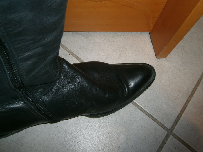 Bottes cavalières en cuir noir P38 - photo numéro 8