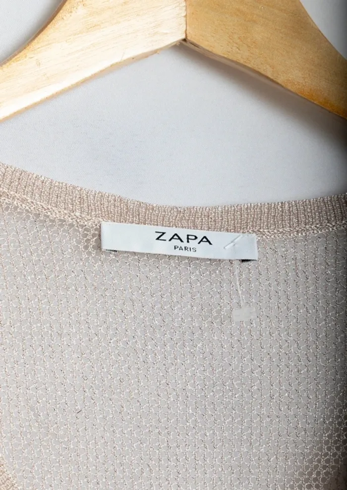 Top beige rosé Zapa Paris Taille S/M - photo numéro 5