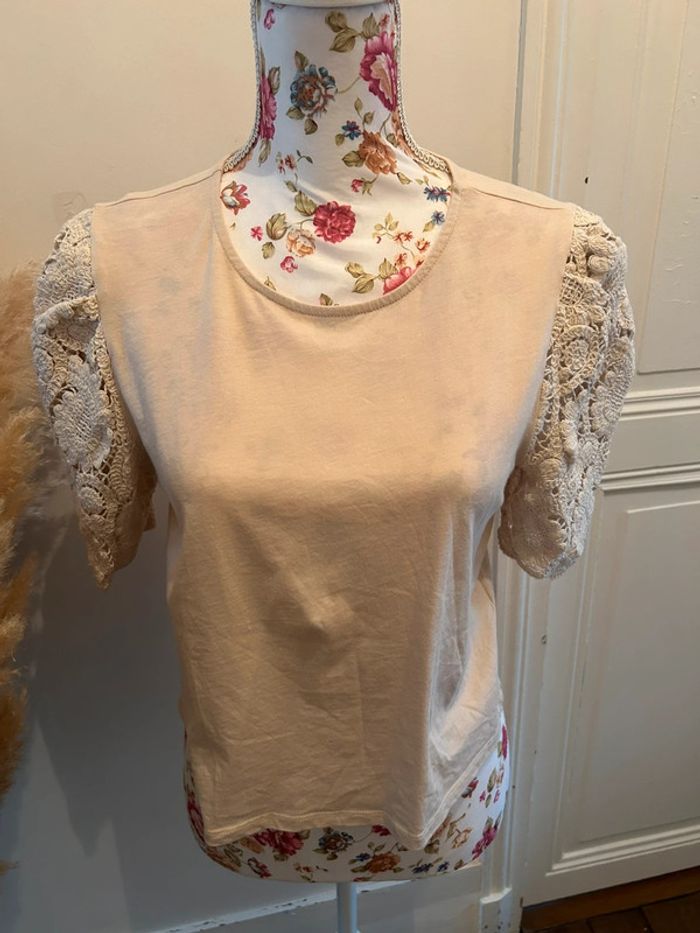 Haut broderie anglaise manches - photo numéro 2