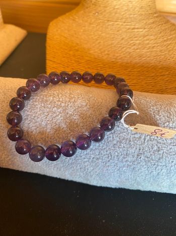 Bracelet en améthystes pierre semi précieuses