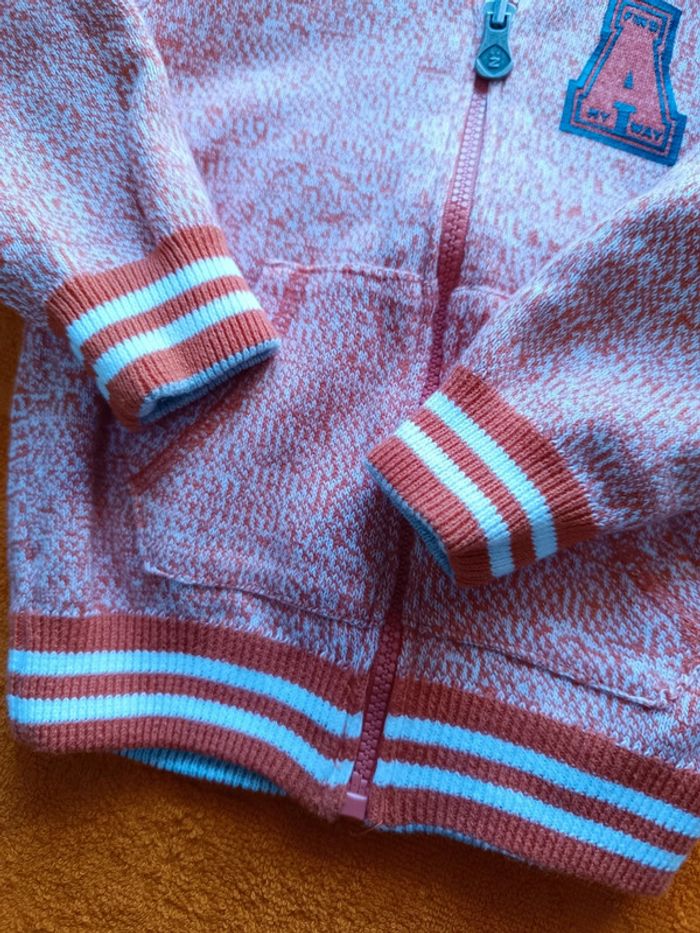 Joli gilet réversible 6 mois 68 cm - photo numéro 4