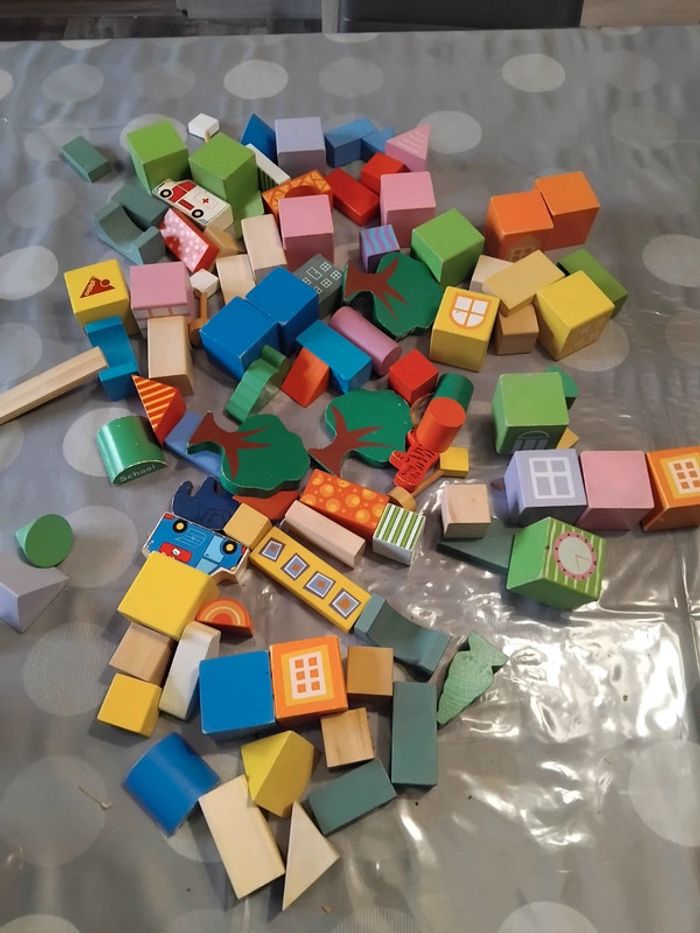 Jeu de cube en bois - photo numéro 2