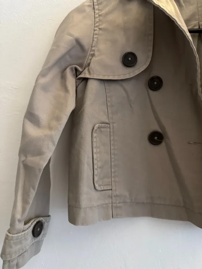 Petite veste semi épaisse trenchs 6 ans - photo numéro 4
