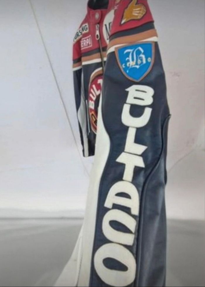 Veste moto vintage en cuir véritable - photo numéro 8