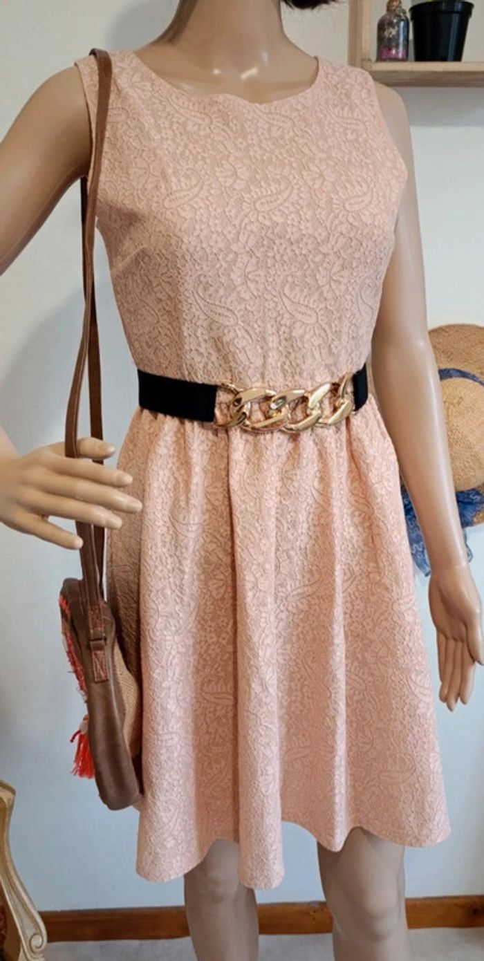 Magnifique robe bohème chic rose taille S - Bohème - photo numéro 3