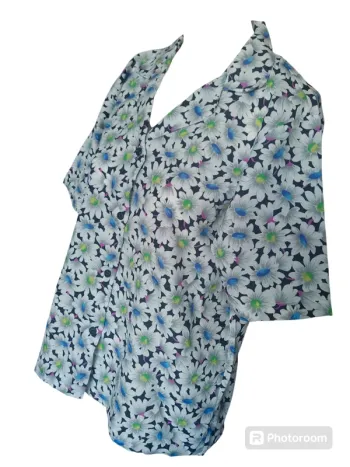 Chemisier chemise top blouse printemps été fleurs flower vintage country cottage core