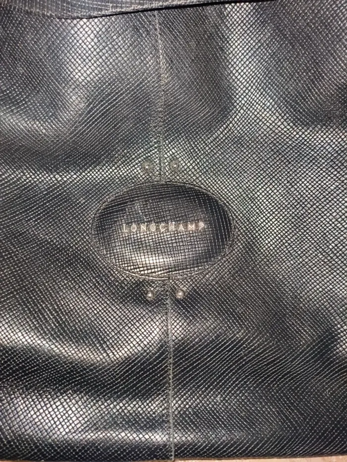 Sac épaule Longchamp en excellent état cuir noir - photo numéro 15