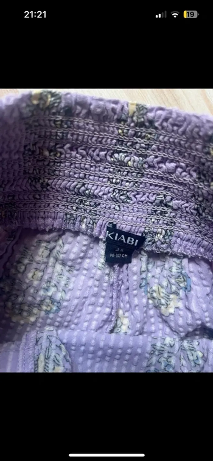 short enfant petite fille kiabi violet - photo numéro 3