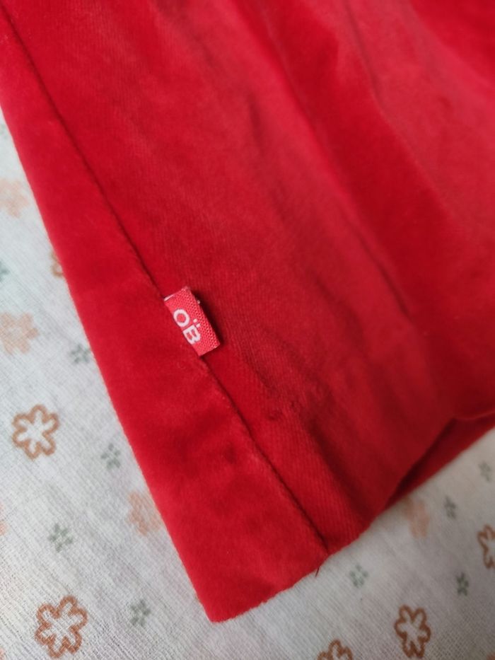 Robe rouge en velours Obaïbi - Taille 18 mois - Très bon état - photo numéro 7