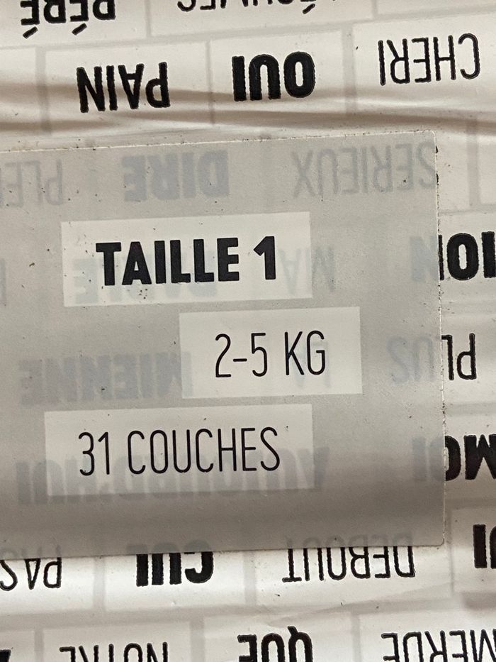Couches bébé taille 1 - photo numéro 1