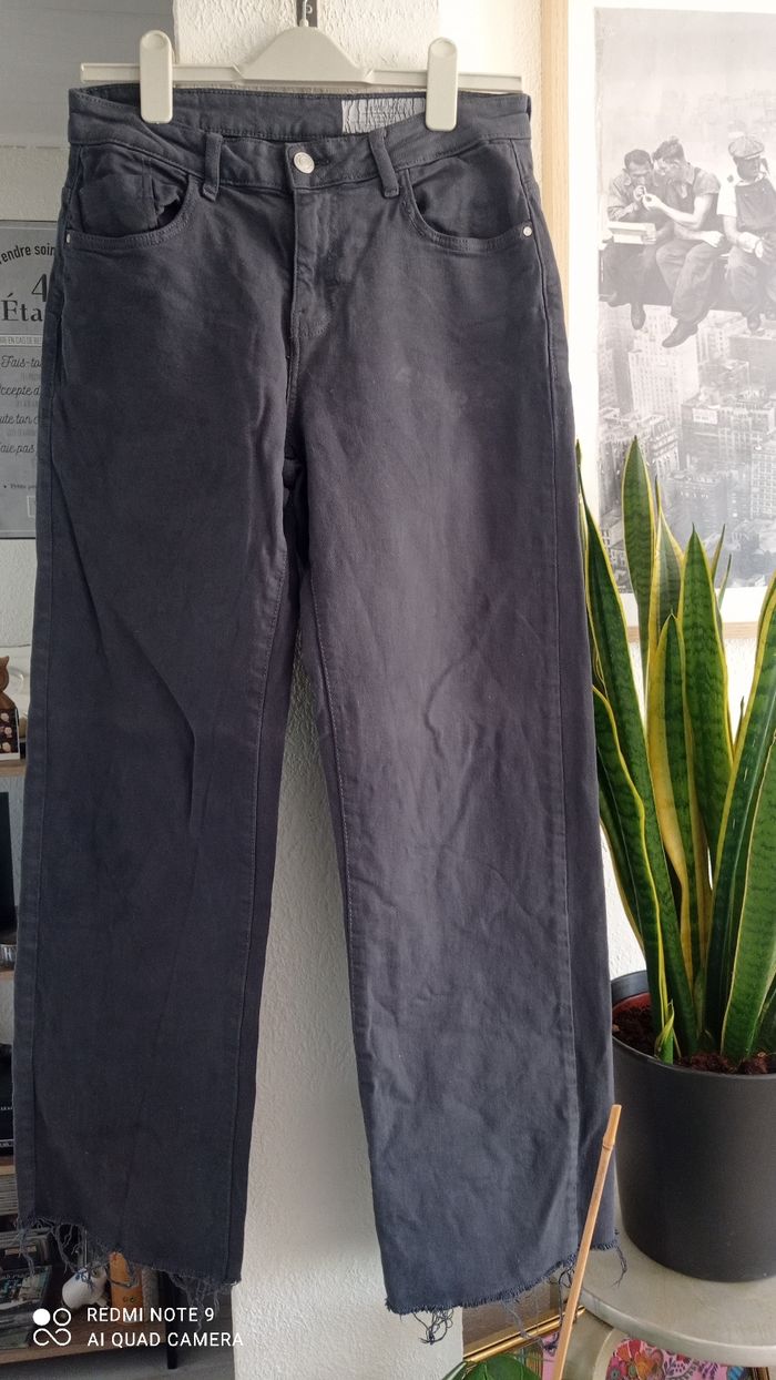 Jean gris Noisy May jambes larges taille 36 - photo numéro 5