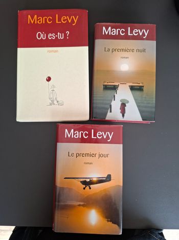 Lot de 3 romans de Marc Lévy en bon état