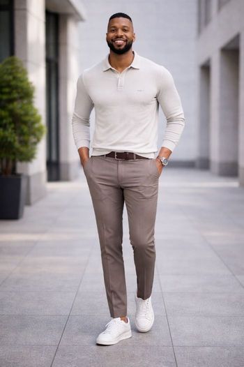 T-shirts homme beige – élégant et confortable