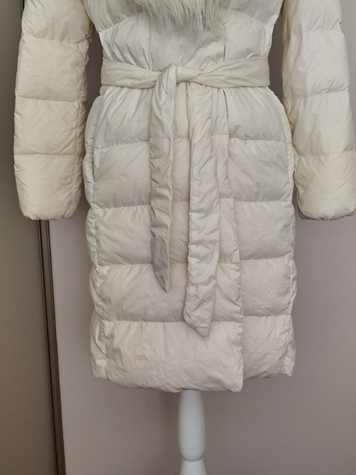 Doudoune mi-longue Ralph Lauren taille S écru et duvet automne hiver - photo numéro 3