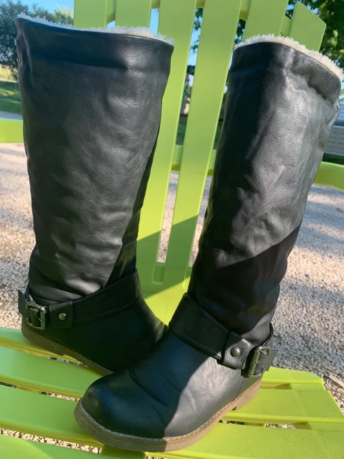 Bottes Fourrées noires